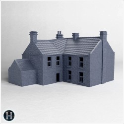 Bâtiment à deux étages avec des... - STL 3D | Hartolia Miniatures