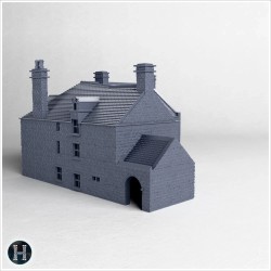 Bâtiment à deux étages avec des... - STL 3D | Hartolia Miniatures