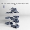 Bâtiment à deux étages avec des... - STL 3D | Hartolia Miniatures