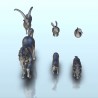 Set of farm animals - boar + cow + duck + goat + horse + rabbit |  | Hartolia miniatures