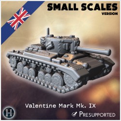 Valentine Mark Mk. IX infantry tank... - 3D STL | Hartolia Miniatures