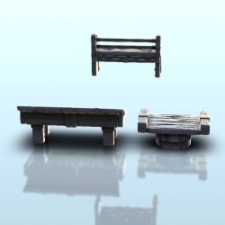 Set of benchs 3 |  | Hartolia miniatures