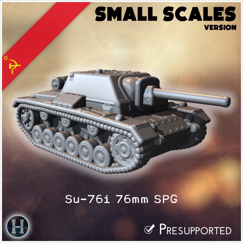 Su-76i 76mm SPG (version pour... - STL 3D | Hartolia Miniatures