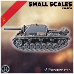 Su-76i 76mm SPG (small scales version) - 3D STL | Hartolia Miniatures