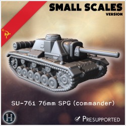 SU-76i 76mm SPG (commander version)... - 3D STL | Hartolia Miniatures