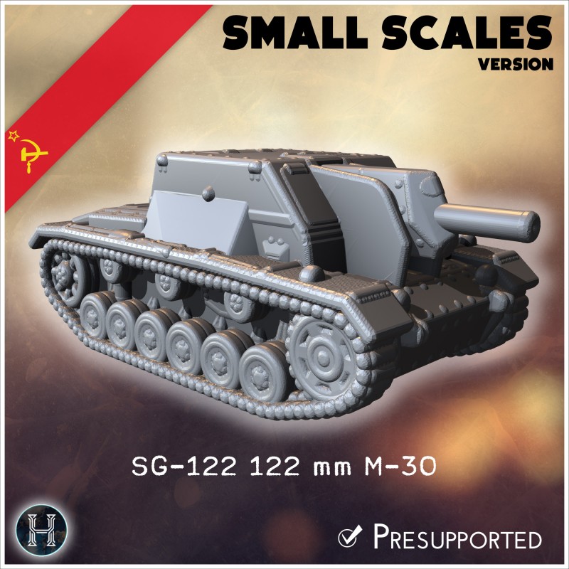 SG-122 122 mm M-30 artillerie... - STL 3D | Hartolia Miniatures