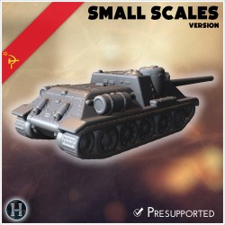SU-100 (version pour petites échelles) - STL 3D | Hartolia Miniatures