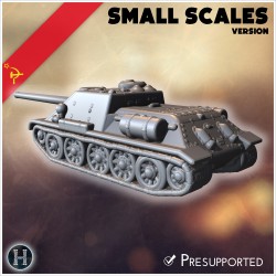 SU-100 (version pour petites échelles) - STL 3D | Hartolia Miniatures