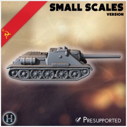 SU-85 tank destroyer (small scales... - 3D STL | Hartolia Miniatures