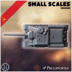 SU-85M tank destroyer (small scales... - 3D STL | Hartolia Miniatures