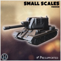 T122 SPG 122mm assault gun (small... - 3D STL | Hartolia Miniatures