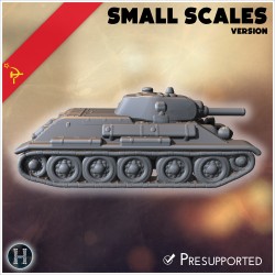 T-34-76 M1940 (small scales version) - 3D STL | Hartolia Miniatures