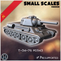 T-34-76 M1943 Modèle 1943 (version... - STL 3D | Hartolia Miniatures