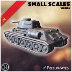 T-34-76 M1943 (small scales version) - 3D STL | Hartolia Miniatures