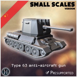 Type 63 anti-aircraft gun (small... - 3D STL | Hartolia Miniatures