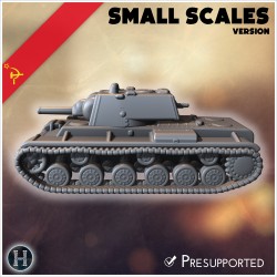 KV-1 M1939 (small scales version) - 3D STL File | Hartolia Miniatures