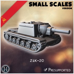 ZiK-20 (small scales version) - 3D STL File | Hartolia Miniatures