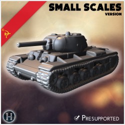 KV-1s (version pour petites échelles) - STL 3D | Hartolia Miniatures