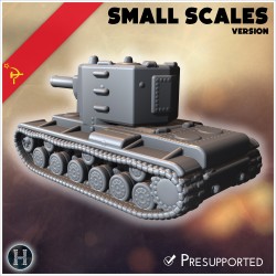 KV-2 M1939 (version pour petites... - STL 3D | Hartolia Miniatures