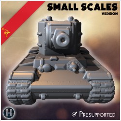 KV-2 M1940 (version pour petites... - STL 3D | Hartolia Miniatures