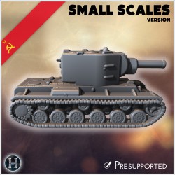 KV-2 M1940 (version pour petites... - STL 3D | Hartolia Miniatures