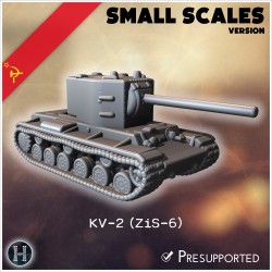 KV-2 (ZiS-6) (version pour petites... - STL 3D | Hartolia Miniatures