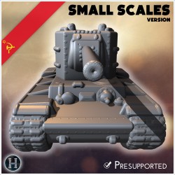 KV-2 (ZiS-6) (version pour petites... - STL 3D | Hartolia Miniatures