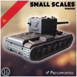 KV-2 (ZiS-6) (version pour petites... - STL 3D | Hartolia Miniatures