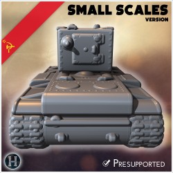 KV-2 (ZiS-6) (version pour petites... - STL 3D | Hartolia Miniatures