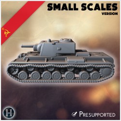 KV-3 (Object 222) (small scales... - 3D STL | Hartolia Miniatures