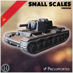 KV-3 (Object 222) (small scales... - 3D STL | Hartolia Miniatures