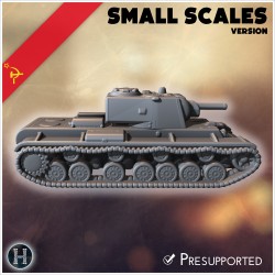 KV-3 (Object 222) (small scales... - 3D STL | Hartolia Miniatures