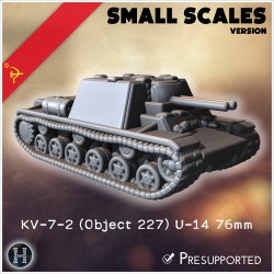 KV-7-2 (Object 227) U-14 76mm... - 3D STL | Hartolia Miniatures