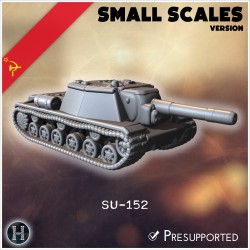 SU-152 self-propelled heavy... - 3D STL | Hartolia Miniatures