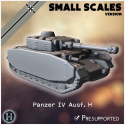 Panzer IV Ausf. H (small scales... - 3D STL | Hartolia Miniatures