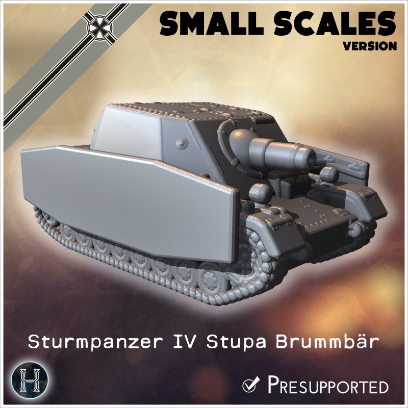 Sturmpanzer IV Stupa Brummbär... - STL 3D | Hartolia Miniatures