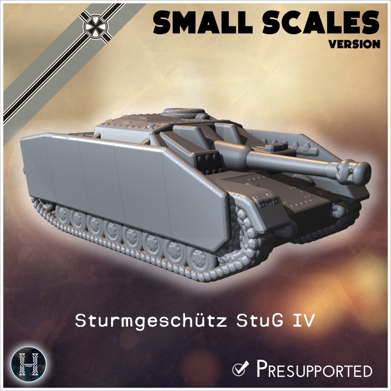 Sturmgeschütz StuG IV (version pour... - STL 3D | Hartolia Miniatures