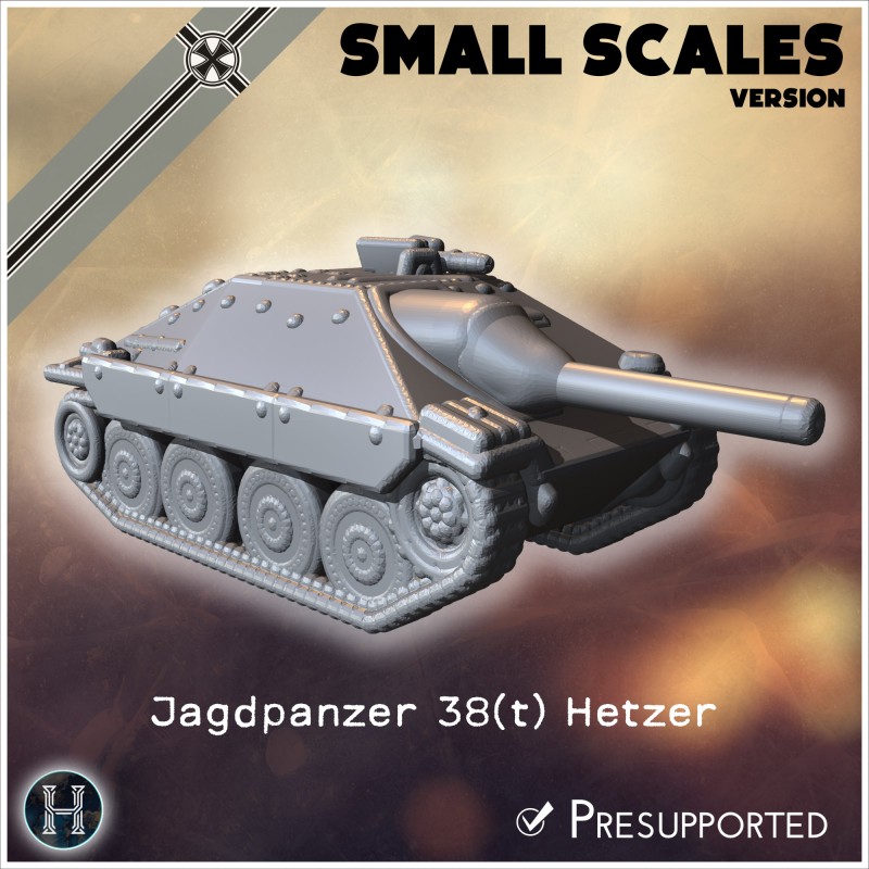 Jagdpanzer 38(t) Hetzer (Sd.Kfz.... - 3D STL | Hartolia Miniatures