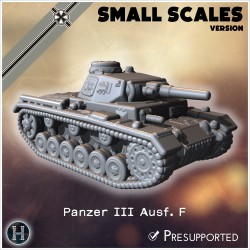 Panzer III Ausf. F (version pour... - STL 3D | Hartolia Miniatures