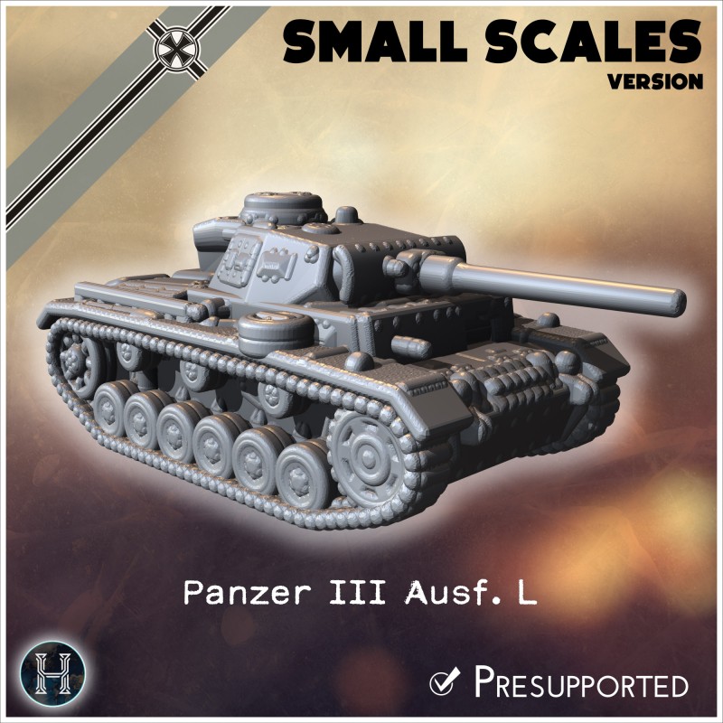 Panzer III Ausf. L (version pour... - STL 3D | Hartolia Miniatures