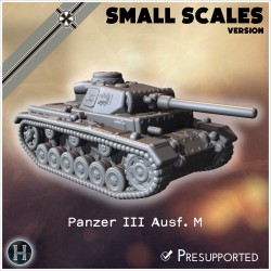 Panzer III Ausf. M (small scales... - 3D STL | Hartolia Miniatures