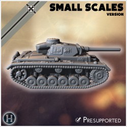 Panzer III Ausf. M (small scales... - 3D STL | Hartolia Miniatures