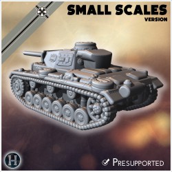 Panzer III Ausf. M (small scales... - 3D STL | Hartolia Miniatures
