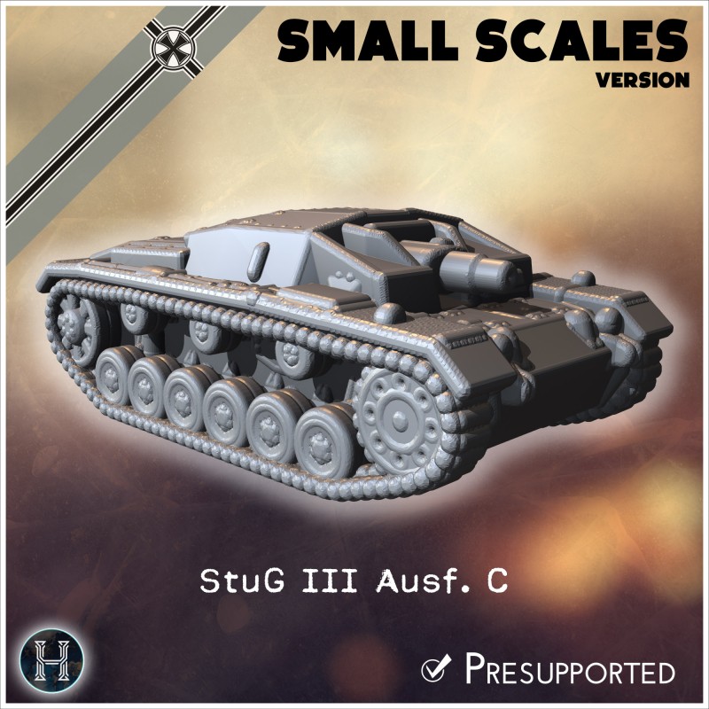 Sturmgeschutz StuG III Ausf. C... - 3D STL | Hartolia Miniatures