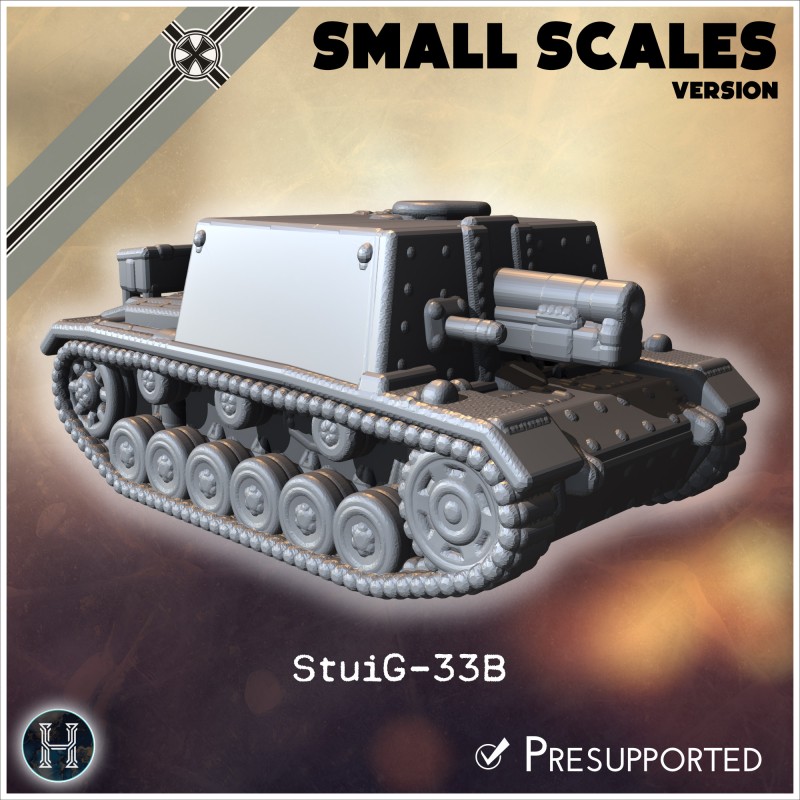 Sturm-Infanteriegeschutz 33B... - STL 3D | Hartolia Miniatures