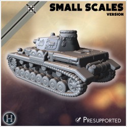 Panzer IV Ausf. B (small scales... - 3D STL | Hartolia Miniatures