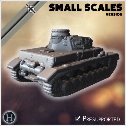 Panzer IV Ausf. C (small scales... - 3D STL | Hartolia Miniatures