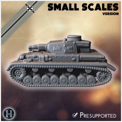 Panzer IV Ausf. D (small scales... - 3D STL | Hartolia Miniatures