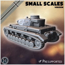 Panzer IV Ausf. D (small scales... - 3D STL | Hartolia Miniatures