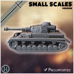 Panzer IV Ausf. G (small scales... - 3D STL | Hartolia Miniatures